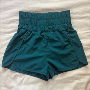 Teal Women's High-Waisted Shorts